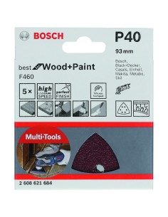 LIJA DELTA F460: 93MM 6P. G40 X5 UDS. 2