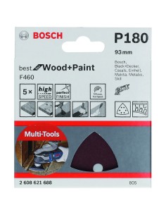 LIJA DELTA F460: 93MM 6P. G180 X 5 2