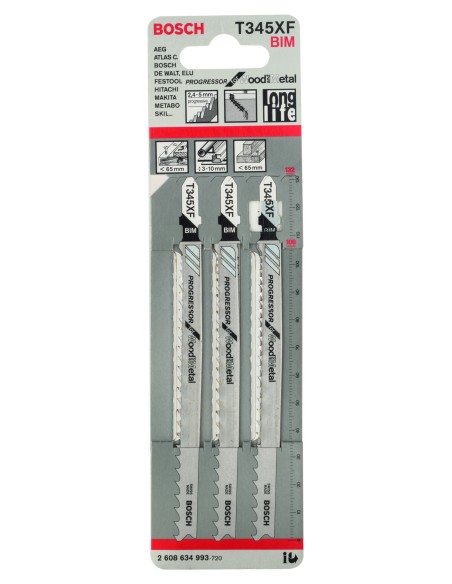 HOJA SIERRA CALAR T345XF (3UDS) 132MM. MADERA/METAL