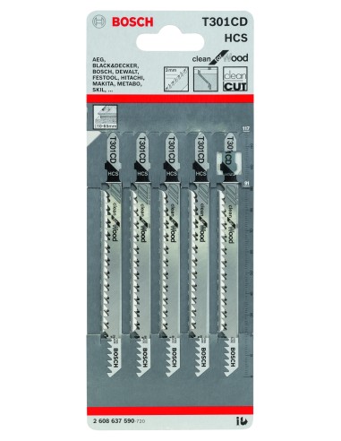 H.S.CALAR T 301 CD: CLEAN WOOD: 5UDS