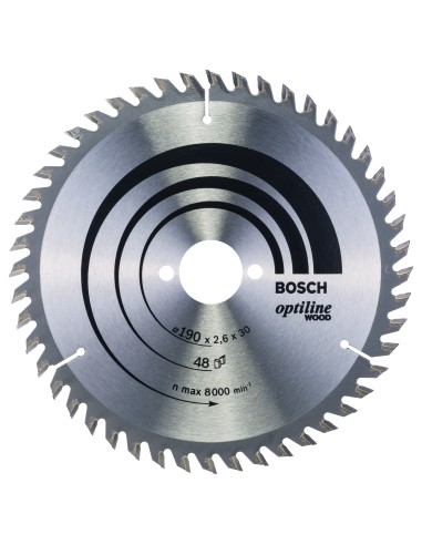 DISCO CIRCULAR OPTILINE FOR WOOD 190 X 2.6 X 30D: 48WZ