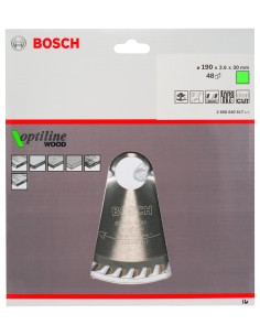DISCO CIRCULAR OPTILINE FOR WOOD 190 X 2.6 X 30D: 48WZ 2