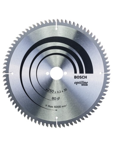 DISCO WIDIA OPTILINEWOOD 250X3.2X30D: 80WZ/N