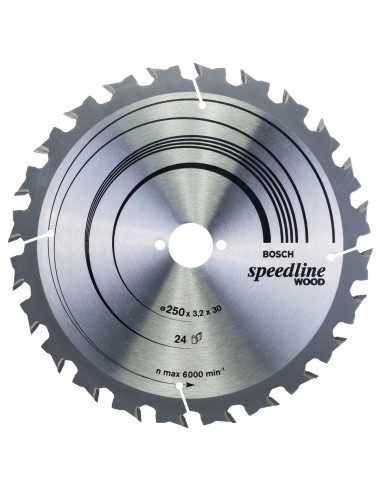 DISCO WIDIA SPEEDLINE WOOD 250X3.2X30D: 24WZ