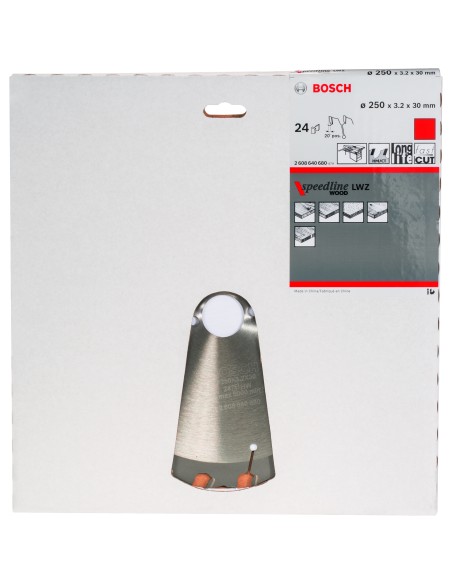 DISCO WIDIA SPEEDLINE WOOD 250X3.2X30D: 24WZ
