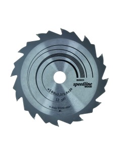 DISCO 160X16MM SPEEDLINE WOOD 12D-PKS-54