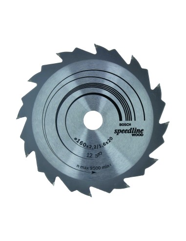 DISCO 160X16MM SPEEDLINE WOOD 12D-PKS-54