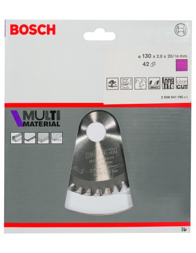 DISCO WIDIA MULTIMATERIAL 130X2.0X20/16D: 42TR-F