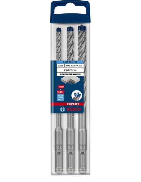 EXPERT SDS PLUS-7X (ARMADO): SET 3UDS: 6 8 10MM