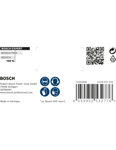 BROCA SDS MAX-8X EXPERT CABEZA MACIZA, 4 CORTES: 12X400X540