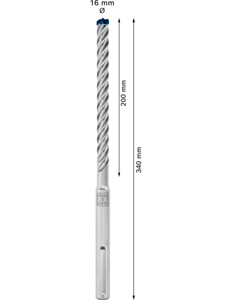 BROCA PERF.SDS-MAX EXPERT 16X200MM