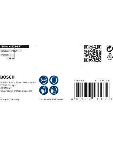 BROCA EXPERT SDS MAX-8X (CABEZA MACIZA): 20 X 400 X 520