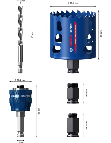 SIERRAS CORONA CORONA EXPERT TOUGH MATERIAL POWER CHANGE: 68MM STARTER KIT