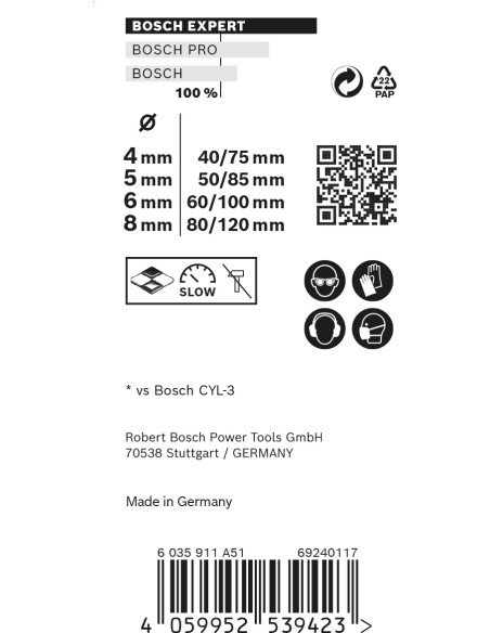 SET 4 BROCA EXPERT CYL-9 MULTICONSTRUCCION
