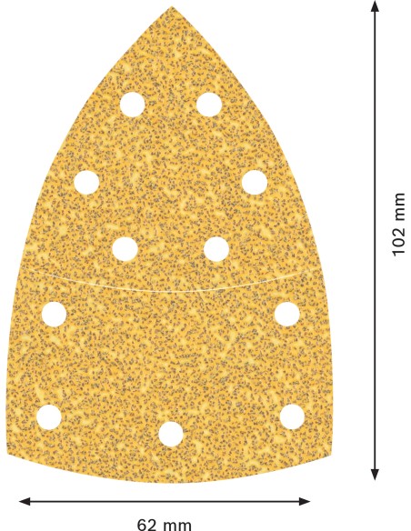 LIJA MULTILIJADORA C470: 102X62 93MM P40 (10UDS)