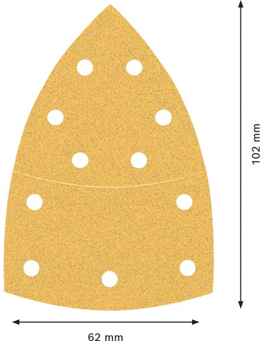 LIJA MULTILIJADORA MULTILIJADORA EXPERT C470: 102 X 62,93MM G80 X 10 UDS