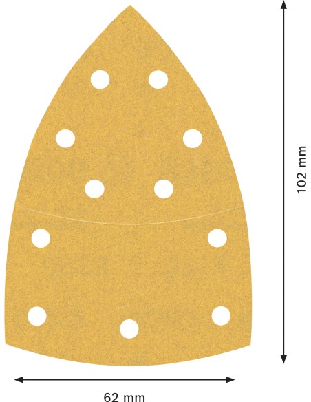 LIJA MULTILIJADORA MULTILIJADORA EXPERT C470: 102 X 62,93MM G180 X 10 UDS