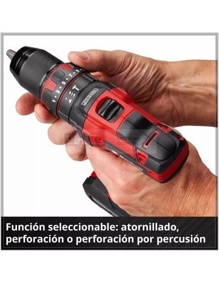 TALADRO SIN CABLE PERCUTOR TE-CD 18/40 LI-I MALETIN 64 + (1-2AH)