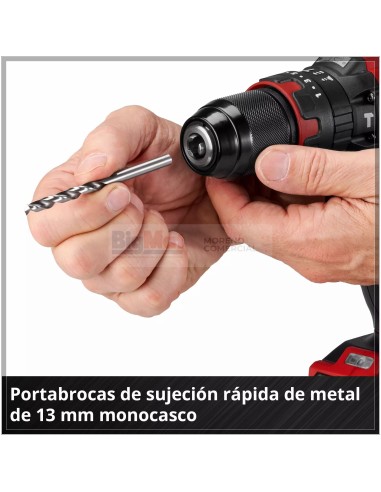 TALADRO SIN CABLE PERCUTOR TE-CD 18/40 LI-I MALETIN 64 + (1-2AH)