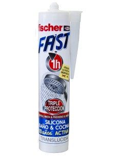 SILICONA FAST BLANCA 280ML FISCHER