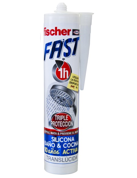 SILICONA FAST BLANCA 280ML FISCHER