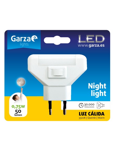 GZ LED LUZ NOCHE 0.7W 3500K BL