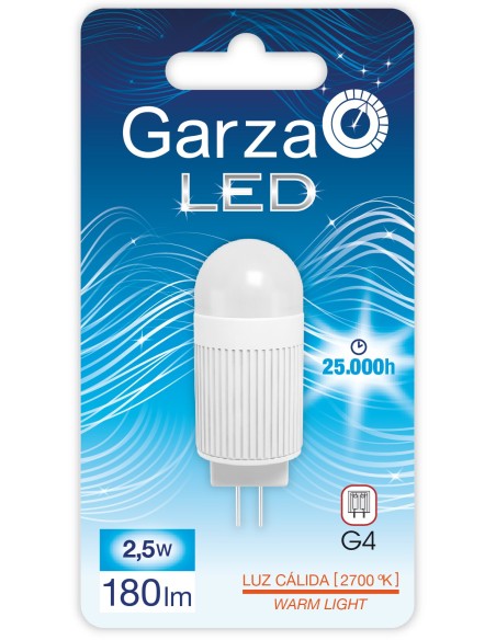GZ LED G4 2.5W160 180LM 27K 12V