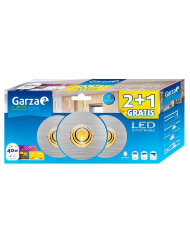 GZ LED EMP.COB 5W 60Y 400LM 30K ALUM