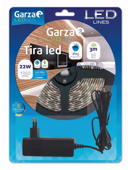 GZ LED TIRA 3M 22W 1350LM 60K BL