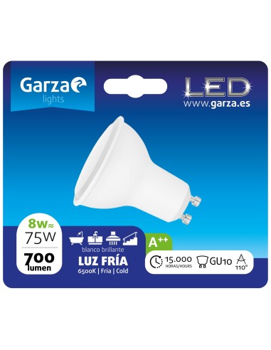 GZ LED GU10 8W 110Y 702LM 50K BL