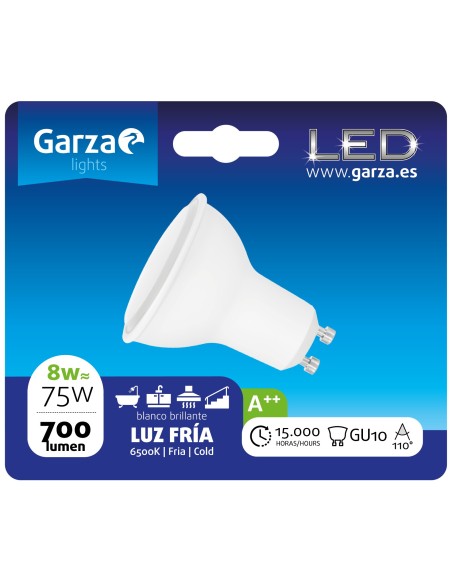 GZ LED GU10 8W 110Y 702LM 50K BL