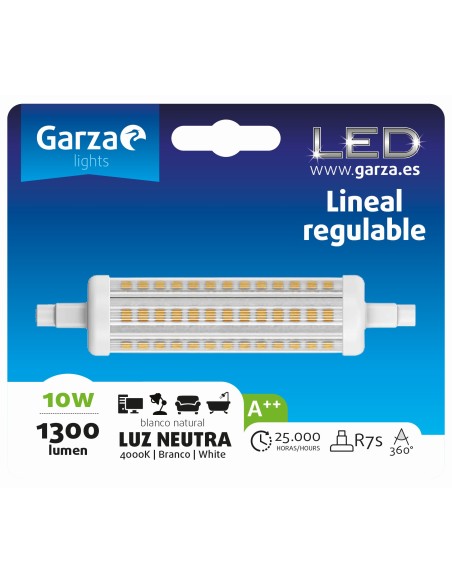GZ LED R7S 10W 118MM 1300LM 40K REG BL1