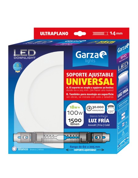 GZ LED DOW.CIRC AJ225 18W 1500LM 60K