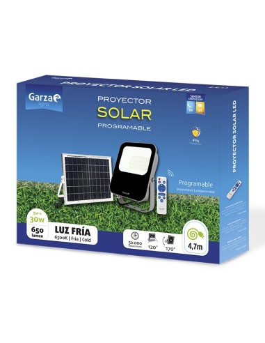 GZ LED FOCO EXT SOLAR 30W C/MANDO 65K
