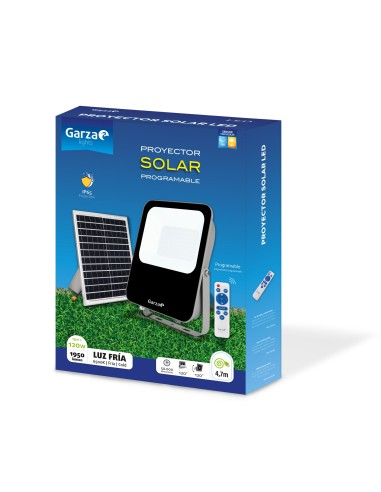 GZ LED FOCO EXT SOLAR 120W C/MANDO 65K