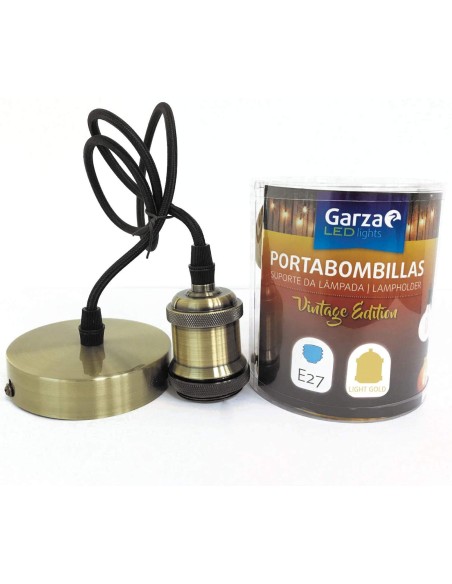 GZ CABLE PENDANT E27 1M LIGHT GOLD