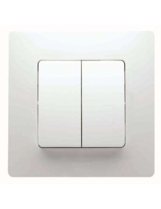 NILOE DOBLE CONMUTADOR BLANCO