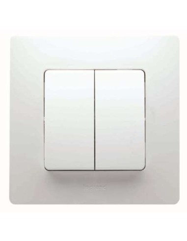 NILOE DOBLE CONMUTADOR BLANCO