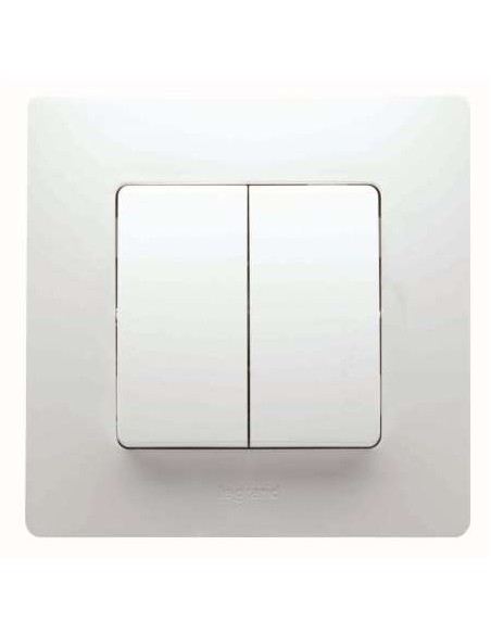 NILOE DOBLE CONMUTADOR BLANCO