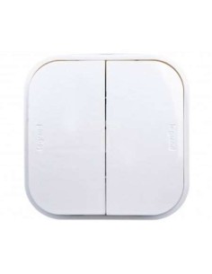 CONMUTADOR DOBLE 10A BLANCO IP21