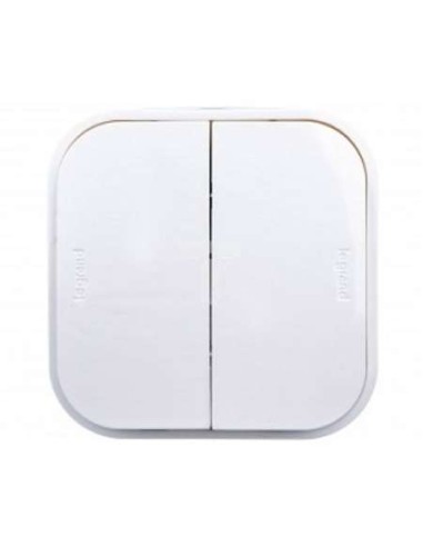 CONMUTADOR DOBLE 10A BLANCO IP21