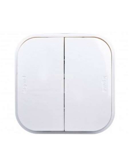 CONMUTADOR DOBLE 10A BLANCO IP21