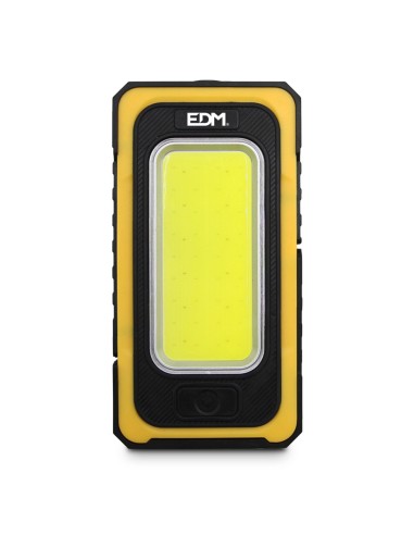 LINTERNA LED SOLAR RECARGABLE CON GANCHO E IMAN COB 10W 750LM EDM