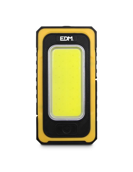 LINTERNA LED SOLAR RECARGABLE CON GANCHO E IMAN COB 10W 750LM EDM