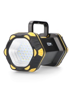 LINTERNA DE MANO CON LED FRONTAL 400LM + LATERAL 200LM EDM