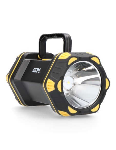 LINTERNA DE MANO CON LED FRONTAL 400LM + LATERAL 200LM EDM