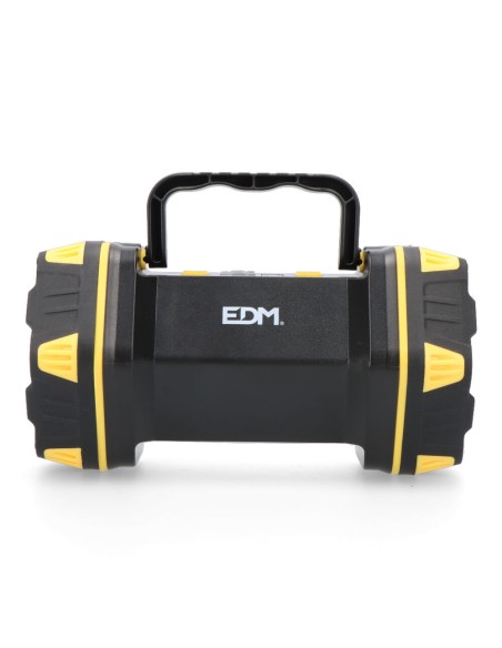 LINTERNA DE MANO CON LED FRONTAL 400LM + LATERAL 200LM EDM