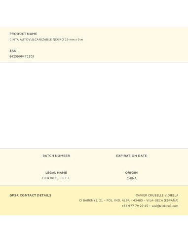 CINTA VULCAN GOMA 19X9MM