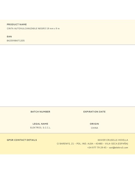 CINTA VULCAN GOMA 19X9MM