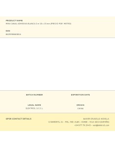 CANALETA ADHESIVA 10/15MM 2MTS 2